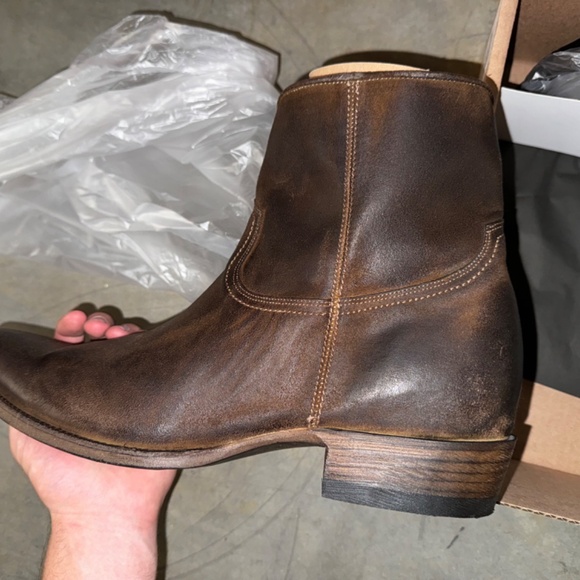 Overland Walter leather Cowboy Boots